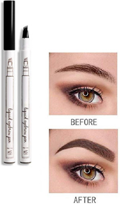 Jiwoo EYEBRO BRUSH TATTO PEN WATERPROOF AND LONG LASTING(BLACK)