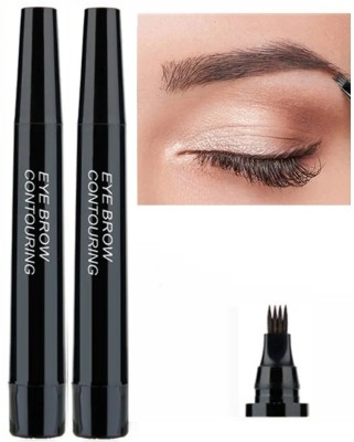 WOONGMI Waterproof Eyebrow Pen with a Creates Flawless Longlasting Natural Looking Brows(Black)