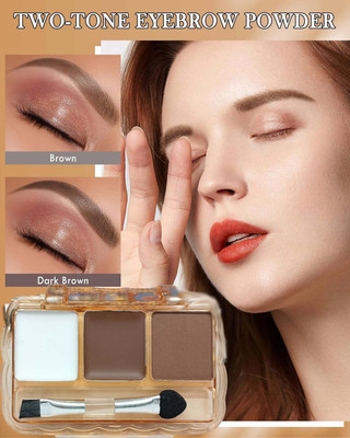 GULGLOW99 Professional Eyebrow Palette With Wax Cream(MULTI SHADE)