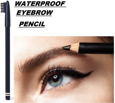 Herrlich BLACK COLOR LONG LASTING EYEBROW PENCIL(BLACK)