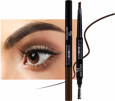 Half N Half Eye Brow Artist Long Lasting Automatic Eyebrow Pencil & Brush(Espresso) deal from flipkart