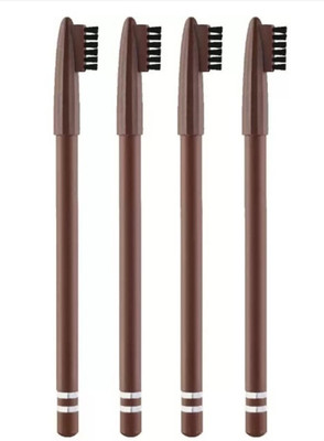 DARVING deep brown eyebrow pencil combo pack of 4 | eyebrow make up pencil |(deep brown)