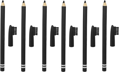 BLUEMERMAID SMUDGE PROOF BLACK EYEBROW PENCIL FOR REAL EYEBROW LOOK(BLACK)