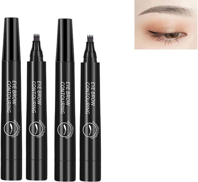 EVERERIN 3D Liquid Eyebrow Enhancing Pen Waterproof COMBO 5 g(BLACK)