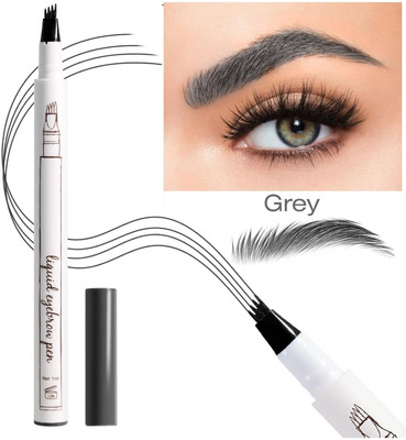 GULGLOW99 Eyebrow Pen Tattoo Micro-Fork Tip Applicator Creates Flawless Natural Looking(GREY)