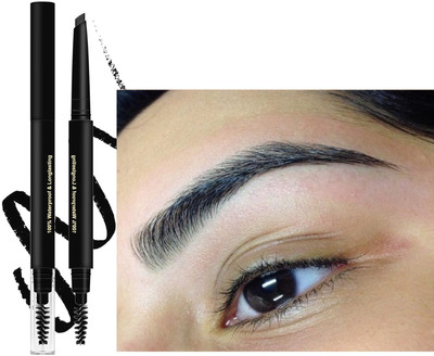 WOONGMI Eye Brow Artist Long Lasting Automatic Eyebrow Pencil & Brush(BLACK)