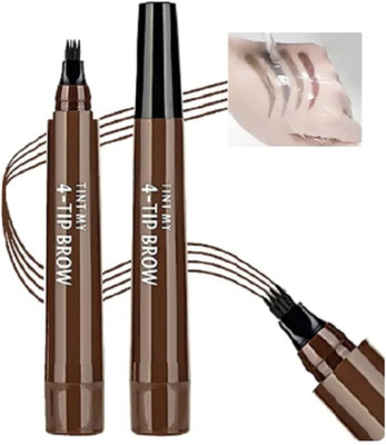 EVERERIN 4 Micro-Fork Tip,Waterproof,Smudge-Proof & Long-Lasting(Brown)