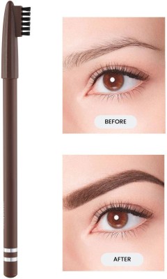 THTC Smudge Proof & Water Proof Brown Eyebrow Definer Pencil With Brush(BROWN)