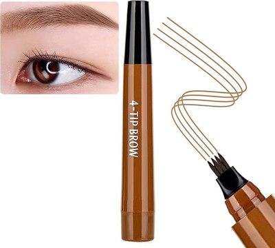 YAWI New Liquid Eyebrow Pen Eyebrow Pencil with a Micro-Fork Tip Applicator(Brown)