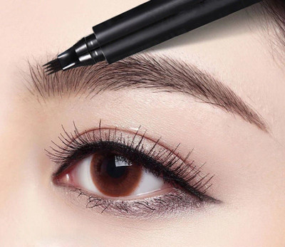 manasona 4 Tip eyebrow pencil, Eyebrow contouring pen(Black)