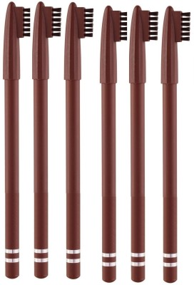 Latixmat WaterProof Eyebrow Pencil Pack of 6(Brown)