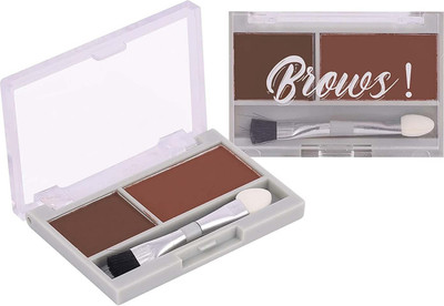 ADJD DUAL MATTE FINISH OR CREAMY EYE BROW PALETTE WITH BRUSH(BROWN)