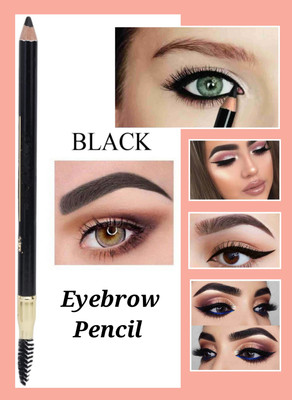 SKYBOAT PROFESSIONAL BLACK EYEBROW PENCIL WITH SOFT AND SMOOTH TEXTURE(BLACK)