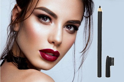 NADJA MATTE BLACK EYE BROW PENCIL SMUDGE PROOF(BLACK)