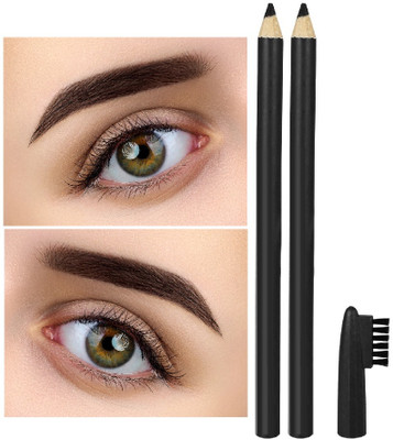 NADJA NEW EYE BROW PENCIL WITH BRUSH SUPER MATTE FINISH(BLACK)
