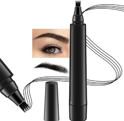 GULGLOW99 Black Eyebrow Pencil ,Waterproof Microblading Eyebrow Pen(Black)