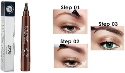 Sheny Best Quality Long Lasting Smudge Proof Professional Eyebrow Definer Light Pen(brown)