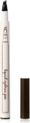 FLORERO Tattoo Eyebrow Pen Four Tips Long-Lasting Waterproof Brow Gel And Tint Dye Cream(BLACK)
