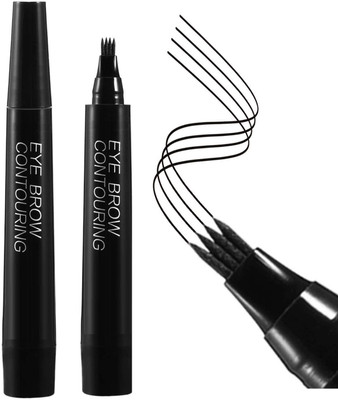 WOONGMI Proffesional Ultra Defining Eyebrow Pencil with Tip Applicator(Black)