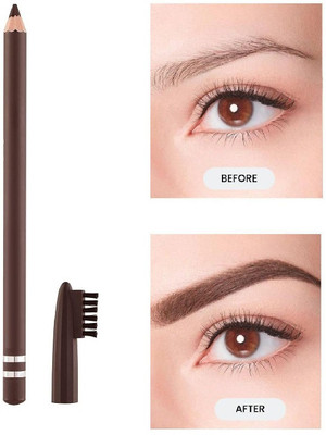 BLUEMERMAID BEST EYEBROW PENCIL WITH BRUSH HIGH PIGMENT FORMULA(BROWN)