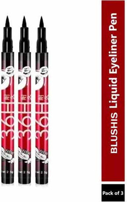 BLUSHIS 36 hr stay waterproof sketch eyeliner set of 3(BLACK)