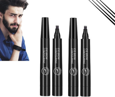 EVERERIN Eyebrow Tattoo Pen with a Micro-Fork Tip - Natural Looking Eyebrows combo 5 g(BLACK)
