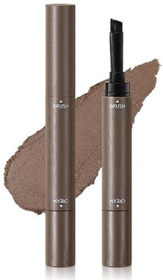 tanvi27 Eyebrow Cream Pen with Brush Lasting Not Smudge(BROWN)