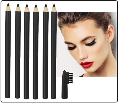 NADJA SUPER DARK BLACK EYE BROW PENCIL SET MATTE FINISH(BLACK)