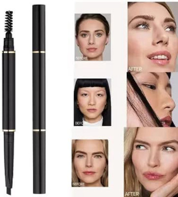 Sheny Waterproof & Long lasting Black Eyebrow Pencil With Brush (black)(black)