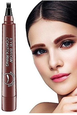Sheny All Day Microblading Effect eyebrow Pen waterproof smudgeproof eye makeup(brown)