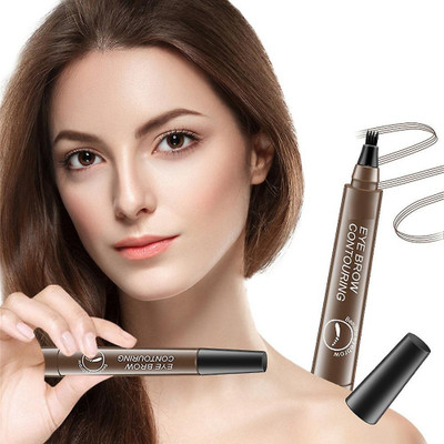 Sheny Ink Brow Pen Waterproof Eyebrow Pencil(brown)