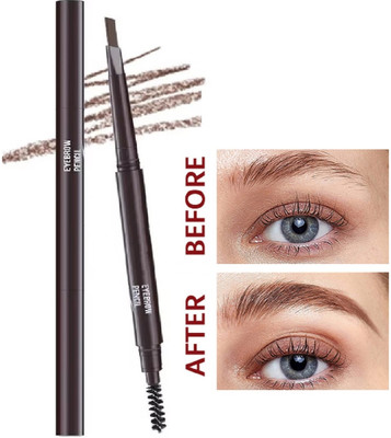 Herrlich Eyebrow Pencil 2 in 1 Dual Function Eye Brow Filling Pencil with Brush(Brown)
