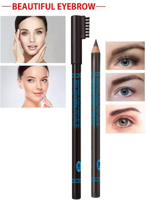 Aylily Professionnal MAtte Finish Eyebrow Pencil Dark Brown And Brush(BROWN)