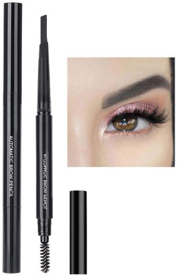 Arcanuy Eyebrow Pencil 2in1 Double-Head Automatic Pen Waterproof -Black(black)