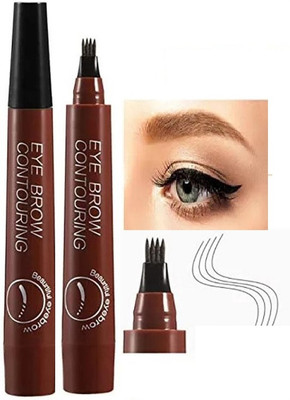 manasona Liquid Eye Brow Makeup Pencil For Girls & Womens(Brown)