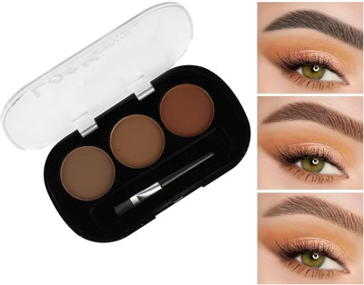 luzimaisa Eyebrow Powder Cake with brush Brow Palette Eyebrow Enhancer Waterproof 8 g(multicolor)