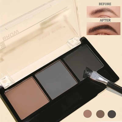 WOONGMI Palette Eyebrow Filler with Brush Ultimate Eyebrow Drawing Kit(MULTICOLORS)