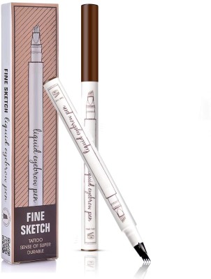 GULGLOW99 Liquid Eyebrow Pen, Waterproof Brow Pencil with Eyebrow(BROWN)