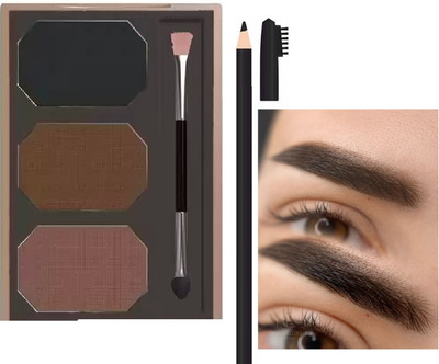 HOUSE OF COMMON Eyebrow Palette and Eye Pencile With Brush eyebrow palette(2 Items in the set)