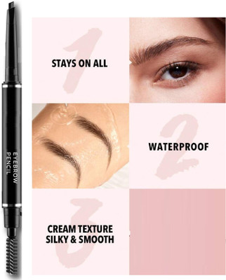 Herrlich Dual-Ended Eyebrow Pencil Black Double Twist smooth(BLACK)