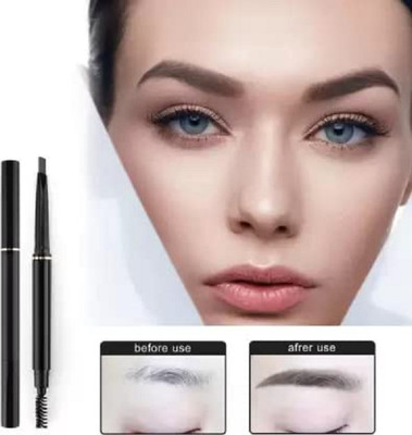 Sheny UNIQUE 2 in 1 Dual Function Eye Brow Filling Pencil with Brush(black)