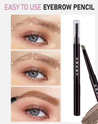 Sheny ALL EYEBROW PENCIL 2 IN 1 DUAL SIDED PACK OF 1 (BROWN)(BROWN)