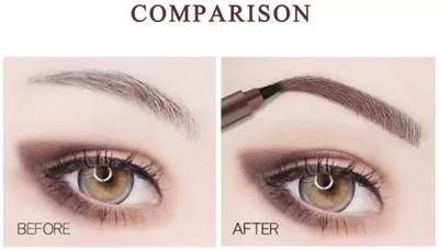 EVERERIN Best Eyebrow Pencil Micro 4 Point Brow Pen Waterproof Lift & Snatch Eyebrow(Dark BROWN)