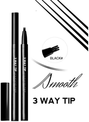 Latixmat Forked Long Lasting Eyebrow Pen(Black)