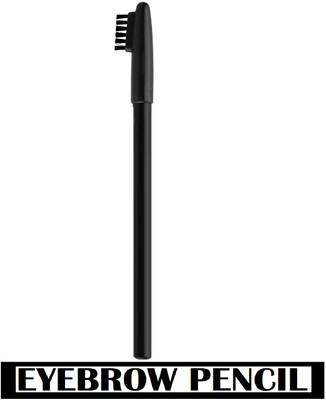 Neycare NEW LOOK EYEBROW PENCIL JET BL;ACK FOR EYEBROW'S WITH LIPS OUTLINE PACK OF 1(black)