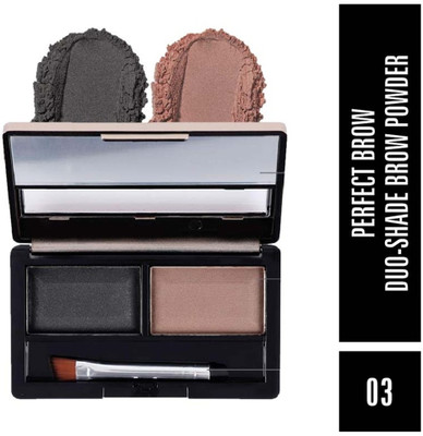 MATTLOOK Perfect Brow DUO-Shade Brow Powder with Brush Waterproof & Smudgeproof(Multicolor-03)