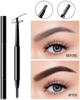 KAIASHA 2 IN 1 EYEBROW PENCIL FOR BEAUTYFULL EYEBROW FILLING PACK OF 1(BLACK)