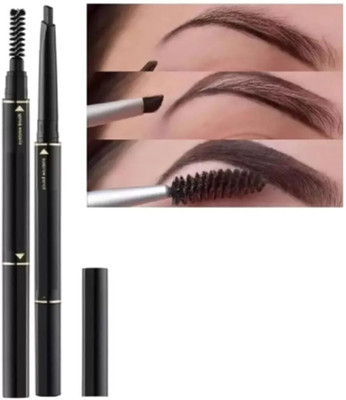 Yuency Eyebrow Pencil 2 in 1 Dual Function Eye Brow Filling Pencil(BLACK)