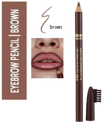 JANOST HD Matte Finish Eyebrow Pencil With Brush | Smudge Proof Eyebrow Definer(BROWN)