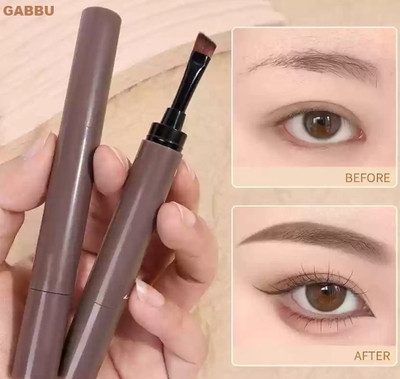 GABBU Eyebrow Pencil with a Micro-Fork Tip Applicator(DARK BROWN)